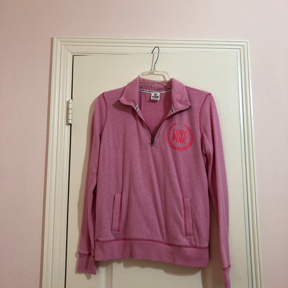 PINK half zip jacket!